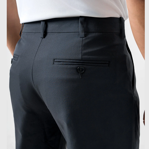 Pantalon formel kaki OEM pour hommes, pantalon décontracté à taille moyenne avec fermeture éclair et service personnalisé - Product Image 3