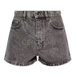 Fashion Acid Wash High Waisted Breathable Cotton Women Shorts for Festival or Beach Look 2025 - Product Image 6