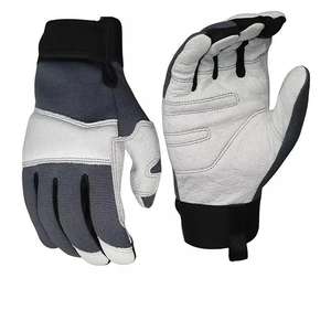 ถุงมือทำงานหนังแท้สำหรับงานกลไกถุงมือกันไฟและกันแรงกระแทกกันลื่นเพื่อความปลอดภัยสำหรับงานที่ทำจากหนัง - Product Image 1