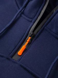 Nouvelle mode de sweats à capuche personnalisés à fermeture éclair et impression bouffante à vendre dernier style de sweats à capuche pour hommes de couleur unie de grande taille - Product Image 6