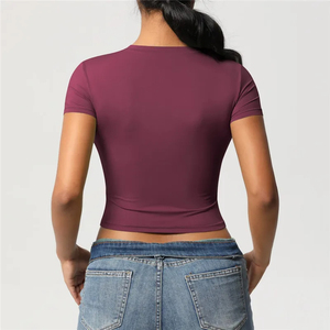 Top corto informal y cómodo para mujer de uso de verano a la venta 2025 Top corto para mujer a la venta de alta calidad - Product Image 2