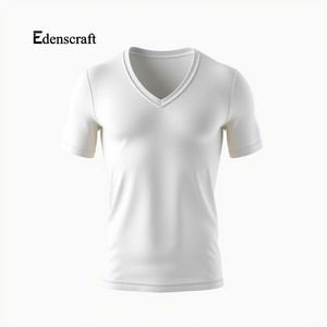 Camiseta interior transpirable ajustada de algodón ligero para hombre, Diseño de manga de cuello personalizable, capa Base esencial - Product Image 2