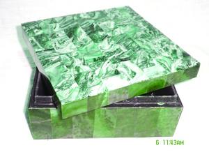 กล่องเครื่องประดับเรซิ่นสีเขียวแบบแฮนด์เมดทำจากไม้ & เรซิ่นทำด้วยมือกล่องไม้บรรจุภัณฑ์เครื่องประดับ - Product Image 6