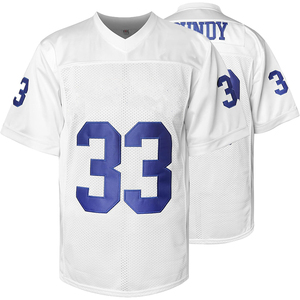 Venta al por mayor camisetas de fútbol americano con poliéster de alta calidad/Spandex con tela de malla de secado rápido y transpirable para uso casual - Product Image 6