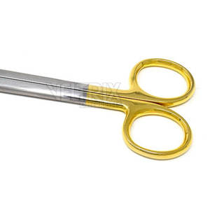 กรรไกรเมทเซนบัมโค้งทำจากทังสเตนคาร์ไบด์คุณภาพพรีเมียม ใช้สำหรับการผ่าตัด ใช้วัสดุที่ดีที่สุด ใช้ซ้ำได้ ขนาด 5 3/4 นิ้ว - Product Image 6