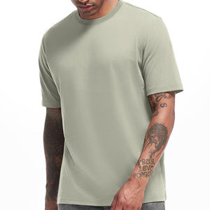 Camiseta Unisex Personalizada con Cuello Redondo, Camiseta de Manga Corta de Alta Calidad, Algodón y Poliéster Premium, Camiseta Lisa para Hombre - Product Image 1