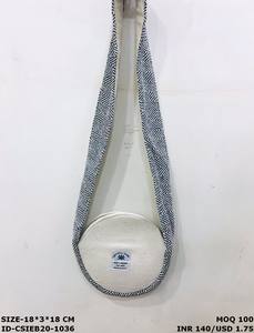 Sac de soirée en coton chanvre unisexe élégant fabriqué à la main - Product Image 5