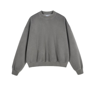 เสื้อสเวตเชิ้ตแขนยาวผ้าฝ้ายระบายอากาศได้ดีสำหรับผู้หญิง สกรีนโลโก้ได้ตามต้องการ สินค้ามาใหม่ ขายส่ง เสื้อสเวตเชิ้ตคอกลมทรงโอเวอร์ไซส์ - Product Image 1