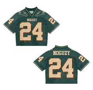 2025เสื้ออเมริกันฟุตบอลผ้าโพลีเอสเตอร์ปัก100% สีแดงและสีขาว - Product Image 3