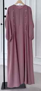 Abayas de mujer Premium elegante modesto bordado a mano estilo Dubai vestidos formales tradicionales tela transpirable para musulmanes - Product Image 2