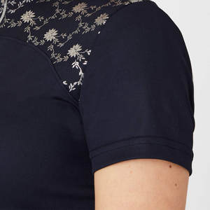 Los últimos polos estampados superiores 100% algodón para mujer de alta calidad nuevos polos estampados de poliéster de algodón personalizados para mujer - Product Image 4