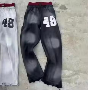 Pantalon de survêtement en coton 100% respirant et écologique à double couche pour hommes, fané au soleil, fond de scie à découper - Product Image 3