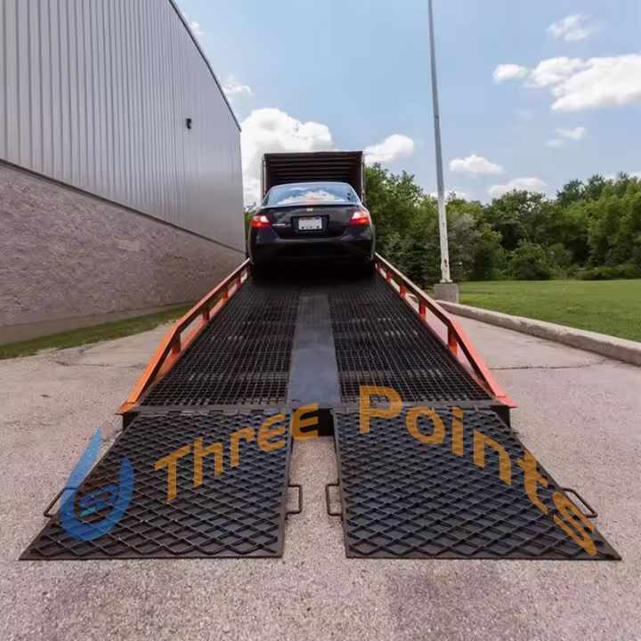 Three-Point 3t 8t 20t Ramp Unloading Height Adjustable Forklift Ramp ...