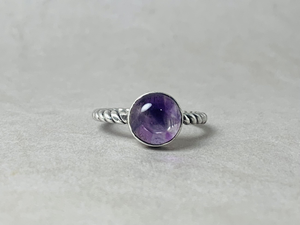 Anneaux en argent sterling 925, anneaux en pierre précieuse améthyste violette, bijoux faits à la main, fabricant en gros de bijoux à la mode - Product Image 3