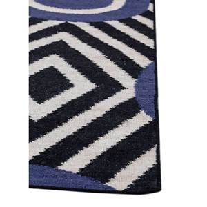 Alfombras Geométricas de Lana Alhambra Grises y Negras, Tejido Plano para el Hogar, para Pasillo, Rectangulares a Rayas-ADWL-13127 para Dormitorio, Sala de Estar - Product Image 4