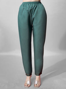 Robe de jour vintage décontractée style bohème en coton mélangé, col en O brodé, imprimé Kurti, manches longues, pantalon, longueur genou - Product Image 5