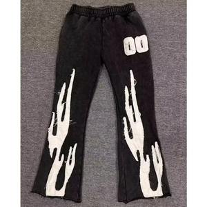 Unisex 100% algodón lavado ácido sudaderas con capucha logotipo personalizado desgastado bordado parche Vintage DTG impresión borde crudo chándal invierno - Product Image 3