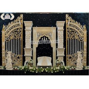 Indo Western mariage réception scène configuration moderne réception de mariage scène de fête la plus belle bague de mariage scène de cérémonie - Product Image 1