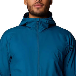 Chaqueta Cortavientos Ligera con Capucha para Hombre, Secado Rápido, Impermeable, Resistente al Viento, Protección Solar UPF 50, Talla Grande, Estilo Urbano, Invierno - Product Image 4