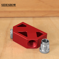 Guide de perçage oblique à 45 degrés pour chevilles, en alliage d'aluminium, pour le travail du bois et les cadres de meubles, 8/10 mm