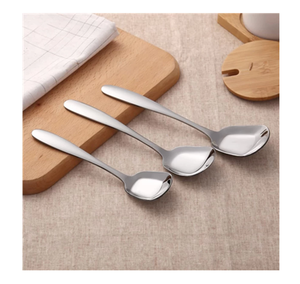 Ensemble de cuillères à dessert en acier inoxydable le plus vendu Couverts Artisanat Royal Crafts Cuillère à couverts en acier Design classique - Product Image 6