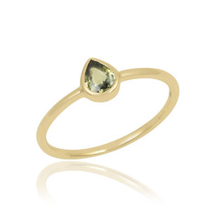 แหวนอัญมณีควอตซ์925ชุบทองแหวนเงินสเตอลิงดีไซน์คลาสสิก - Product Image 3