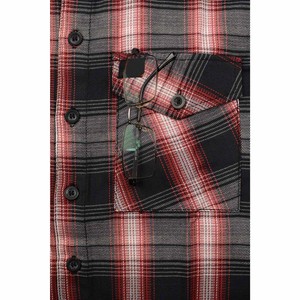 Chemise en flanelle à carreaux pour homme personnalisée, 100% coton, décontractée, manches longues, boutonnée, streetwear, surdimensionnée, logo personnalisé, design automne - Product Image 5