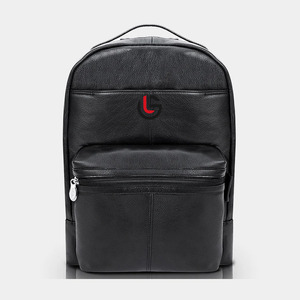 GLOBAL <b>LEATHER</b> Student College <b>Laptop</b> <b>Backpack</b> Vintage Distressed Black Genuine Cowhide <b>Leather</b> Waterproof Breathable 20-35L - Product Image 1