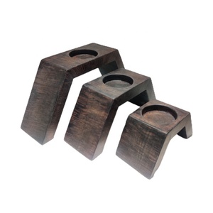 Wholesale Custom New Unique Handmade Wooden <b>Tealight</b> Holder Stand Large Any Customized Size Color Other Candle Holders Stand - Product Image 1