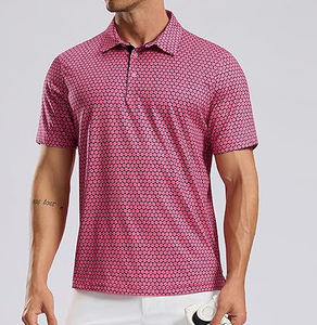 2025 hombres para polos con logotipo personalizado bordado transpirable y manga corta nuevo diseño patrón sólido tela de punto - Product Image 3