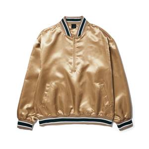 แจ็คเก็ตผ้าซาตินโพลีเอสเตอร์สำหรับผู้ชายกันน้ำแจ็คเก็ตบอมเบอร์เสื้อเบสบอลผ้าซาตินสำหรับ100% โลโก้ตามสั่ง - Product Image 1