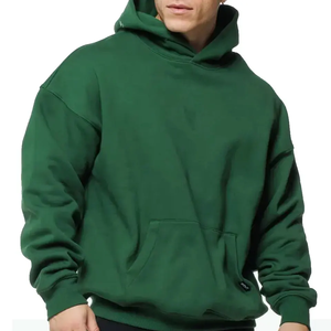 Sudadera con Capucha Básica de Invierno, Personalizada, Extra Grande, Lisa, Transpirable, de Mezcla de Poliéster/Algodón Grueso, Teñida Lisa - Product Image 4