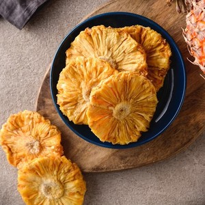 Anneaux d'ananas secs les plus vendus en vrac meilleur prix collations aux fruits tropicaux ananas tranchés déshydratés - Product Image 2