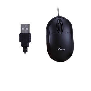 Souris optique filaire BARRY MS-018 noir blanc avec interface USB de câble 1.2M pour ordinateurs portables Option sans fil 2.4GHz alimentée par batterie - Product Image 5