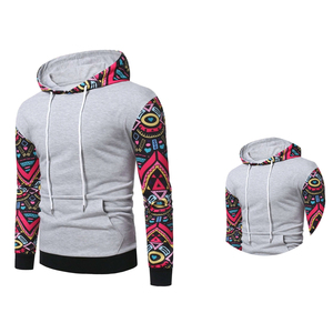 Sudadera con capucha con estampado completo de invierno DTG Impresión Digital All Over Print Sudadera 100% Algodón Mezclado Sudadera con capucha personalizada para hombres - Product Image 6