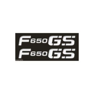 Strisce Adesive in Plastica con Scritta F650 GS per Moto BMW F 650 GS, Adesivi per Motociclette - Product Image 1