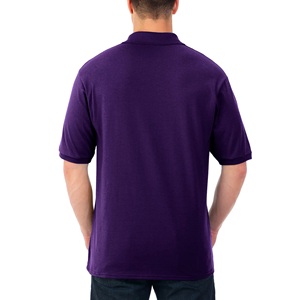 Chemises de golf pour hommes de haute qualité avec poche, style décontracté chic, logo personnalisé imprimé ou brodé, en coton et polyester, motif uni, tricoté - Product Image 3