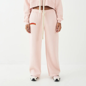 OEM/ODM Polyester/Cotton <b>Women's</b> Sweatpants Custom Logo Lace Winter Casual Wear Eco-Friendly High Quality Comfortable High - Product Image 5