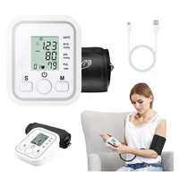 Tensiomètre portable à démarrage par un seul bouton, facile à utiliser, kit de mesure de la santé indispensable, alimenté par batterie/USB, paramètres ajustables
