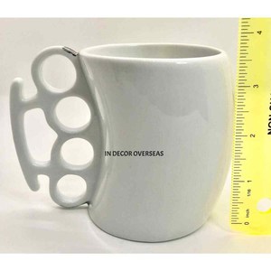 Tasse polie brillante argentée à texture martelée en métal de qualité supérieure avec poignées plaquées or Boissons à café et thé pour la maison et l'hôtel - Product Image 6