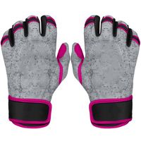 Guantes de Béisbol y Sóftbol Transpirables de Cuero con Cierre de Gancho y Bucle, Duraderos, Ecológicos, Colores y Tallas Personalizables para Adultos