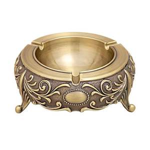 Cendrier élégant en métal pour le bureau à domicile et l'extérieur offrant un look élégant et un design fonctionnel de nettoyage facile - Product Image 2