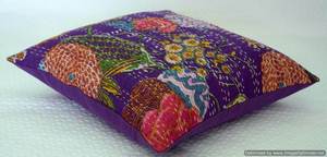 Kantha ปลอกหมอนอิงผ้าฝ้ายปักลายสไตล์อินเดียปลอกหมอนปลอกหมอนอิงทำงานด้วยมือดีไซน์ใหม่ - Product Image 2