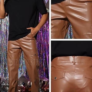 Pantalon en cuir pour homme de bonne qualité Design supérieur personnalisé Pantalon en cuir pour homme de haute qualité - Product Image 6