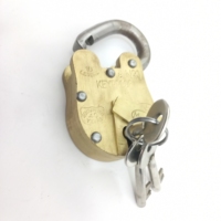 40 ans de garantie 100% en laiton OEM, cadenas personnalisés/cadenas de Style Antique/cadenas de confinement Alcatraz avec 3 clés principales
