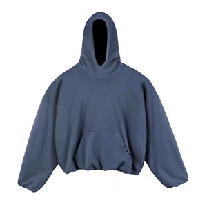 Sweatshirts et sweatshirts à capuche surdimensionnés et personnalisés pour hommes 400GSM Sweatshirt à capuche uni épais de haute qualité pour hommes basics coton mélangé - Product Image 5