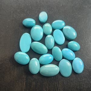 20 Pcs Naturel Arizona Turquoise 14x10mm à 20x12mm Ovale Cabochon 156.75 Cts Lot Iroc Ventes Qualité USA Turquoise Cab US $233 - Product Image 1