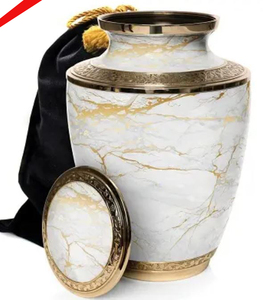 Premium Quality Flower Antique <b>Keepsake</b> <b>Ashes</b> Adult Cremation Urns - Product Image 4