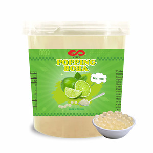 KEIFU 3.2kg Bottle Passion Fruit Popping <b>Boba</b> Pearl Juice Ball Instant Bursting Ready-to-Eat 12-Month Shelf Life <b>Bubble</b> Tea - Product Image 1
