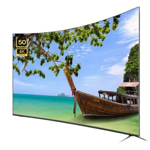 Nuevo televisor LED curvo Ultra HD de 50 pulgadas con 4K HDR, WiFi, Android Smart TV, altavoz integrado y modo de juego. - Product Image 4